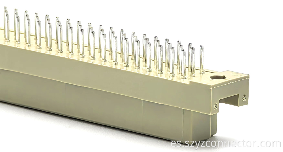 Conector DIN 41612 Hembra recta de tres filas 3*40P DIN 41612 Connector Three Row Straight Female 3*40P